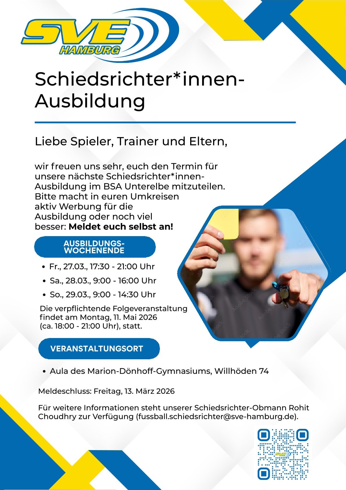 Schiedsrichter*innen-Ausbildung – Jetzt anmelden!
