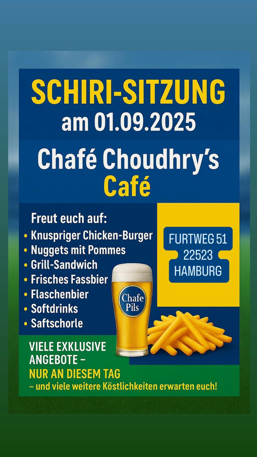 Tagesangebote Chafé Choudhry's Café